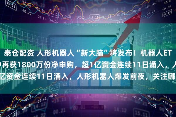 泰仓配资 人形机器人“新大脑”将发布！机器人ETF基金(159213)盘中再获1800万份净申购，超1亿资金连续11日涌入，人形机器人爆发前夜，关注哪些机遇