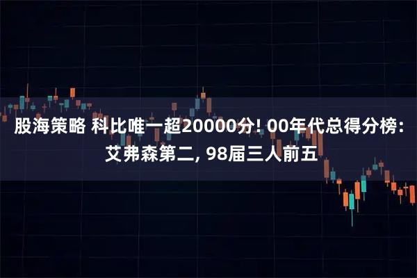 股海策略 科比唯一超20000分! 00年代总得分榜: 艾弗森第二, 98届三人前五